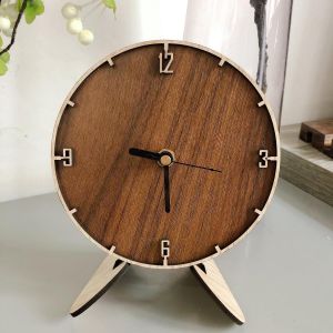Đồng hồ để bàn gỗ 18cm