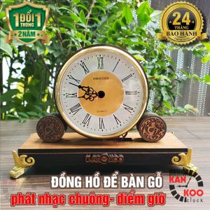 Đồng hồ để bàn gỗ, cổ điển