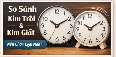 So sánh đồng hồ để bàn kim trôi và kim giật: Nên chọn loại nào?